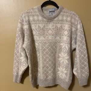 Vintage 70s Scandinavian Knit Sweater Size Medium